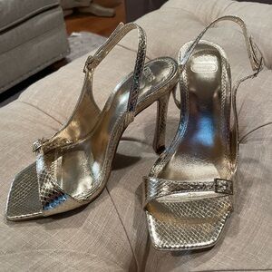 ASOS DESIGN GOLD HEELS